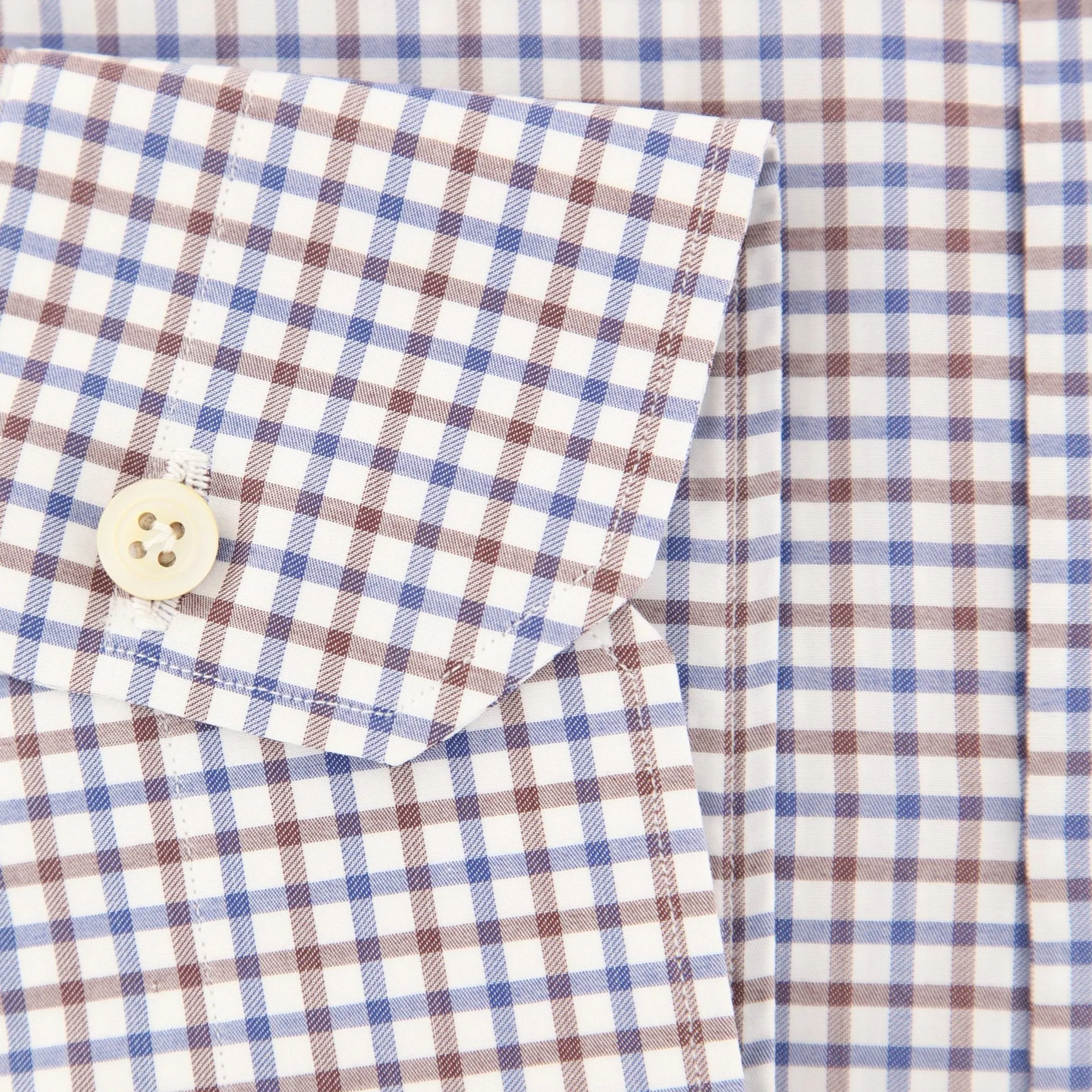 Kiton Light Brown Shirt - Slim