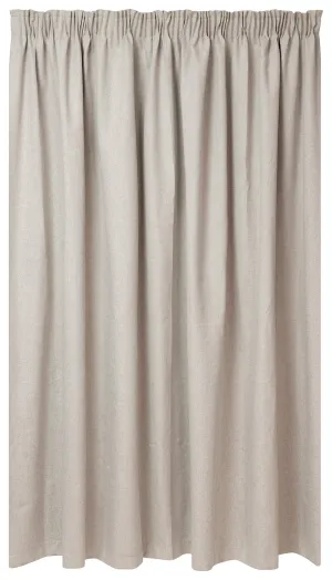 Kubu Jacquard Blockout Taped Curtain Ready To Hang Natural