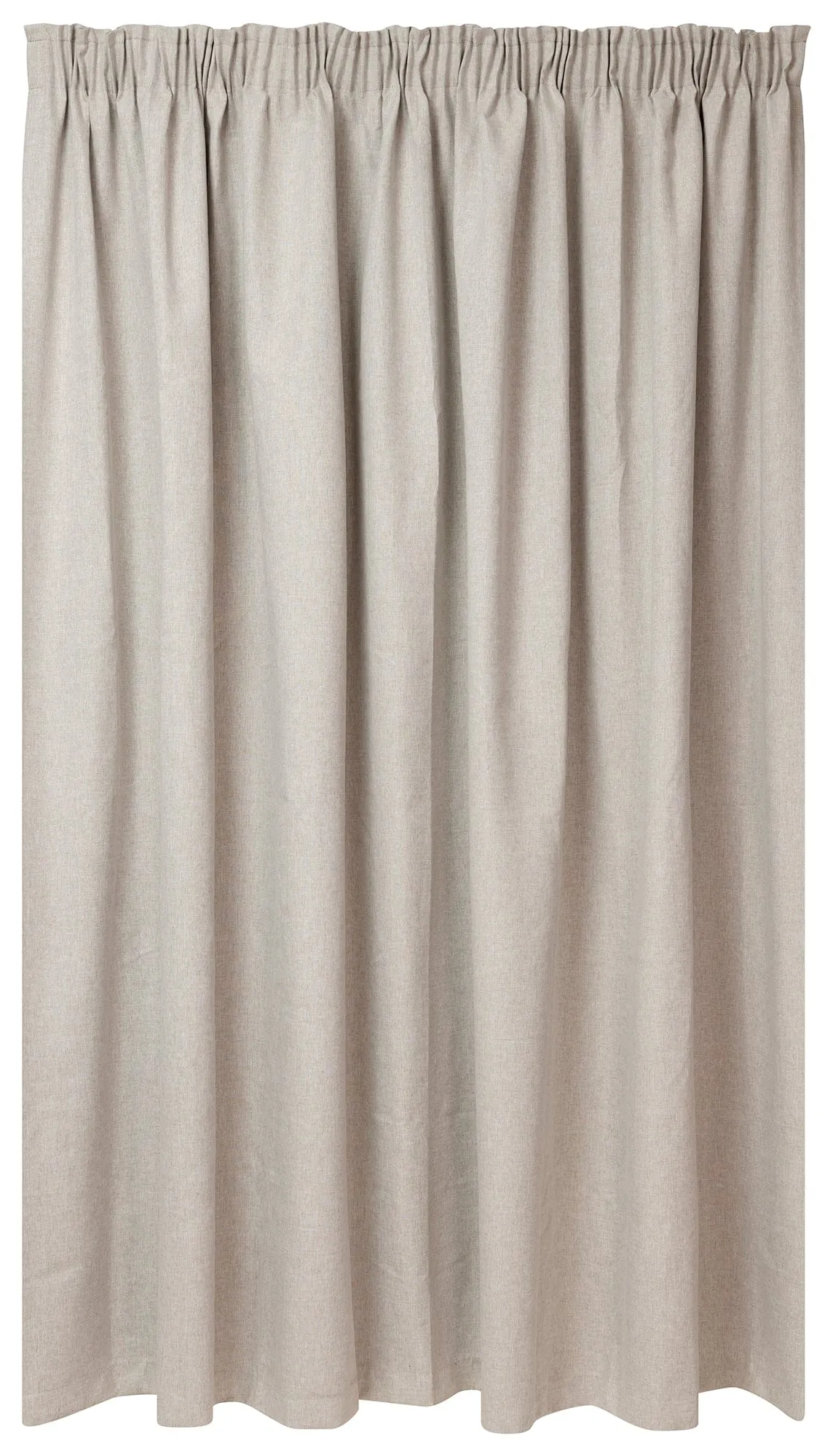 Kubu Jacquard Blockout Taped Curtain Ready To Hang Natural