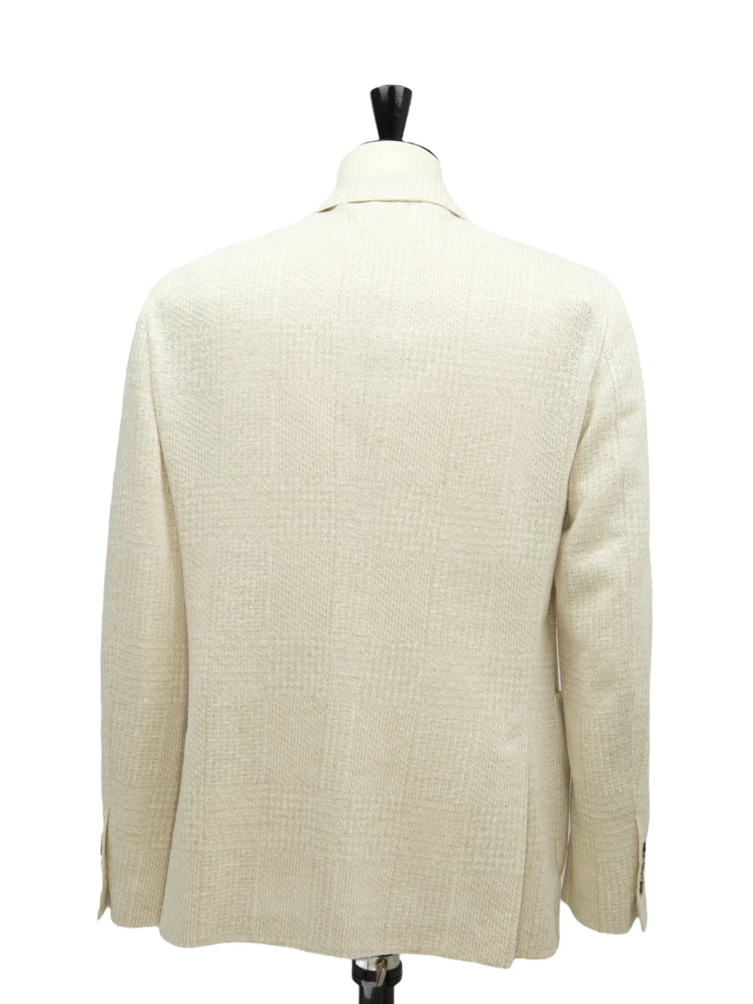 Lardini Light Brown Linen Prince of Wales Unconstructed Jacket