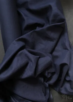 Laundered Linen Cotton - Navy