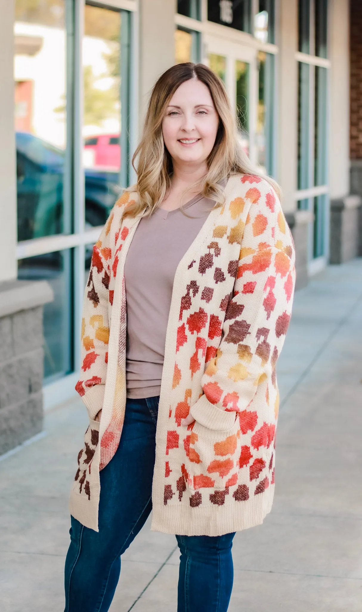 Leafy Leopard Cardigan