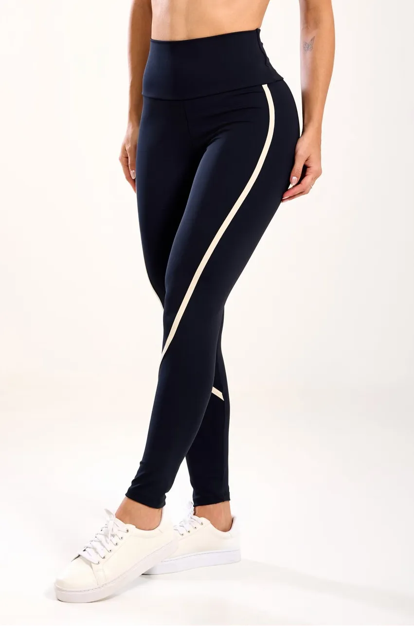 LEGGING FLOW DETAILS BLACK AND WHITE