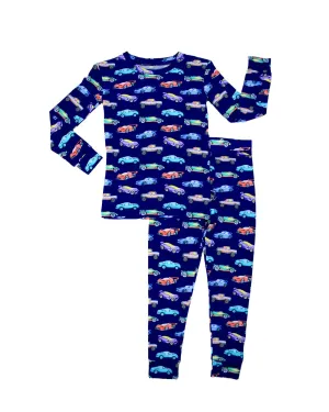 Lev Baby Jackson Race Car Toddler Lounge  Long Sleeve Two Piece Jammies Pajamas