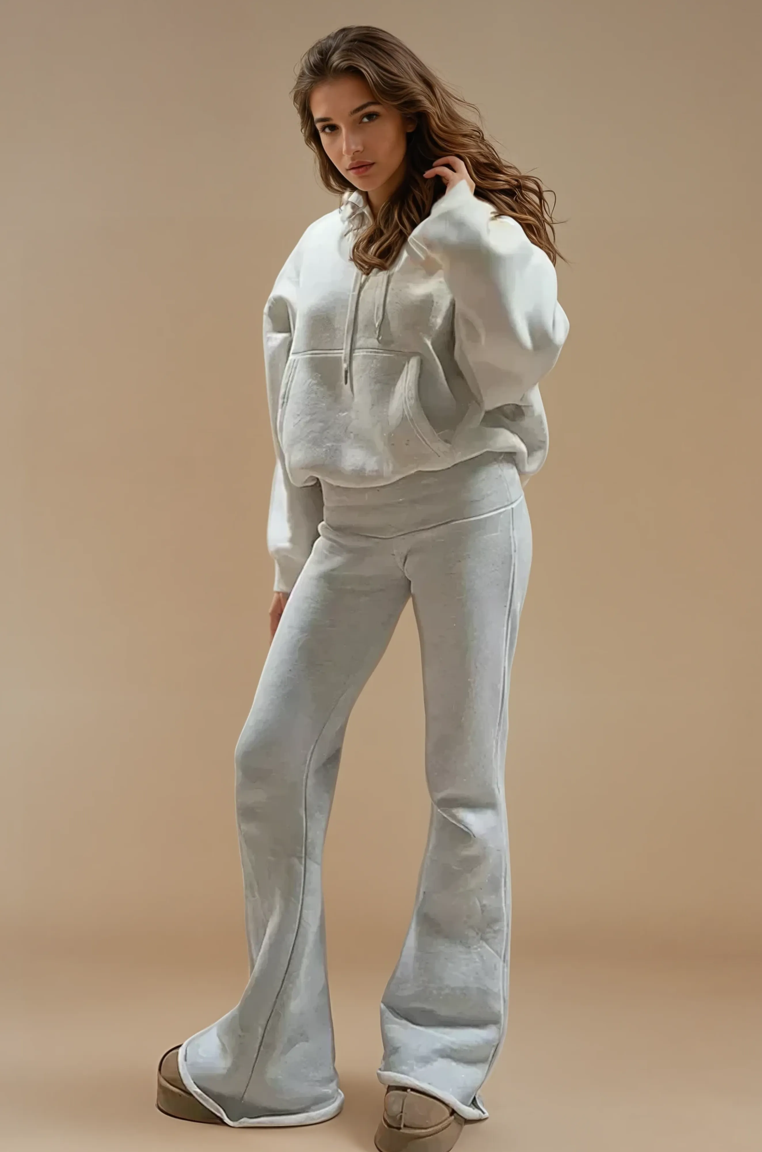 Liana - Ultra-Soft Flared Lounge Pants for Woman