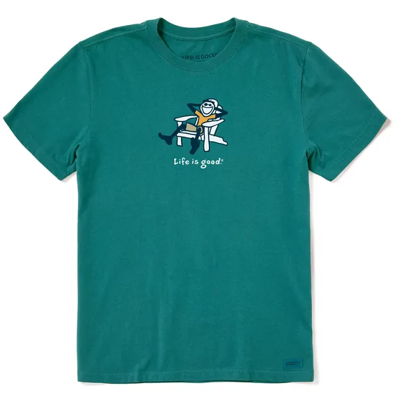 Life Is Good Men's Tee, Spruce Green (Size M)