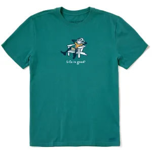 Life Is Good Men's Tee, Spruce Green (Size M)