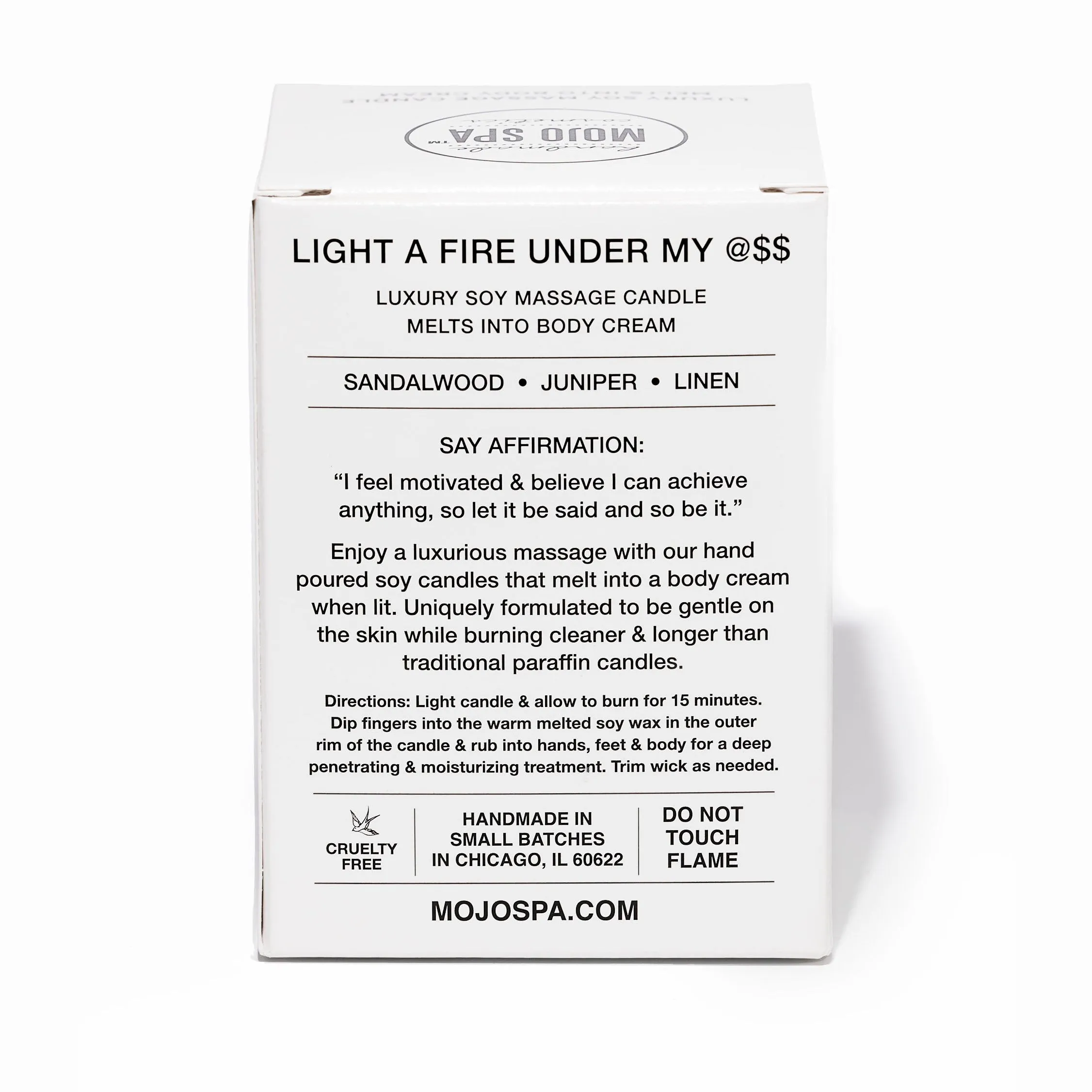 Light a Fire Under My @$$ Soy Massage Candle