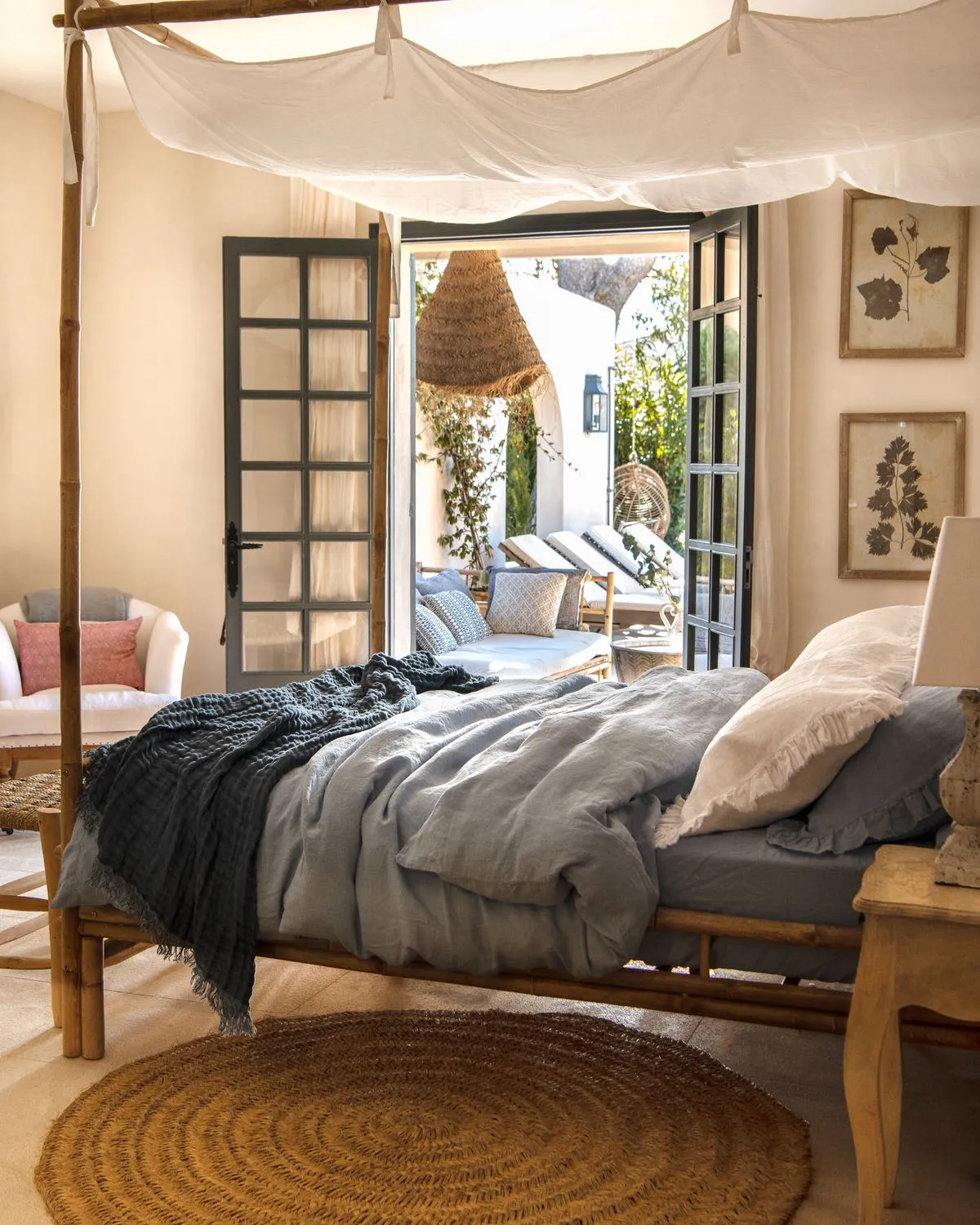 Light Blue Linen Duvet cover