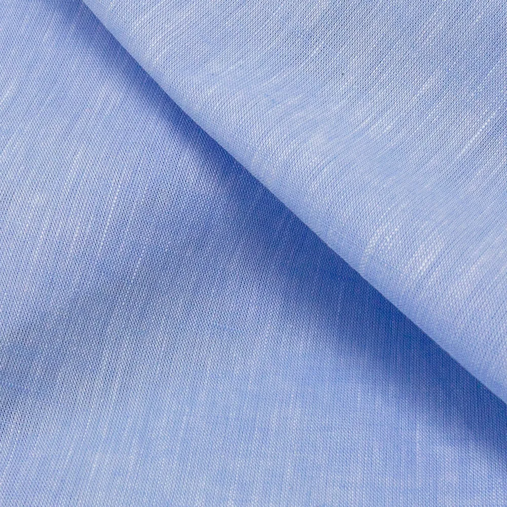 Light Blue Linen Short Sleeve Shirt | The Lantern