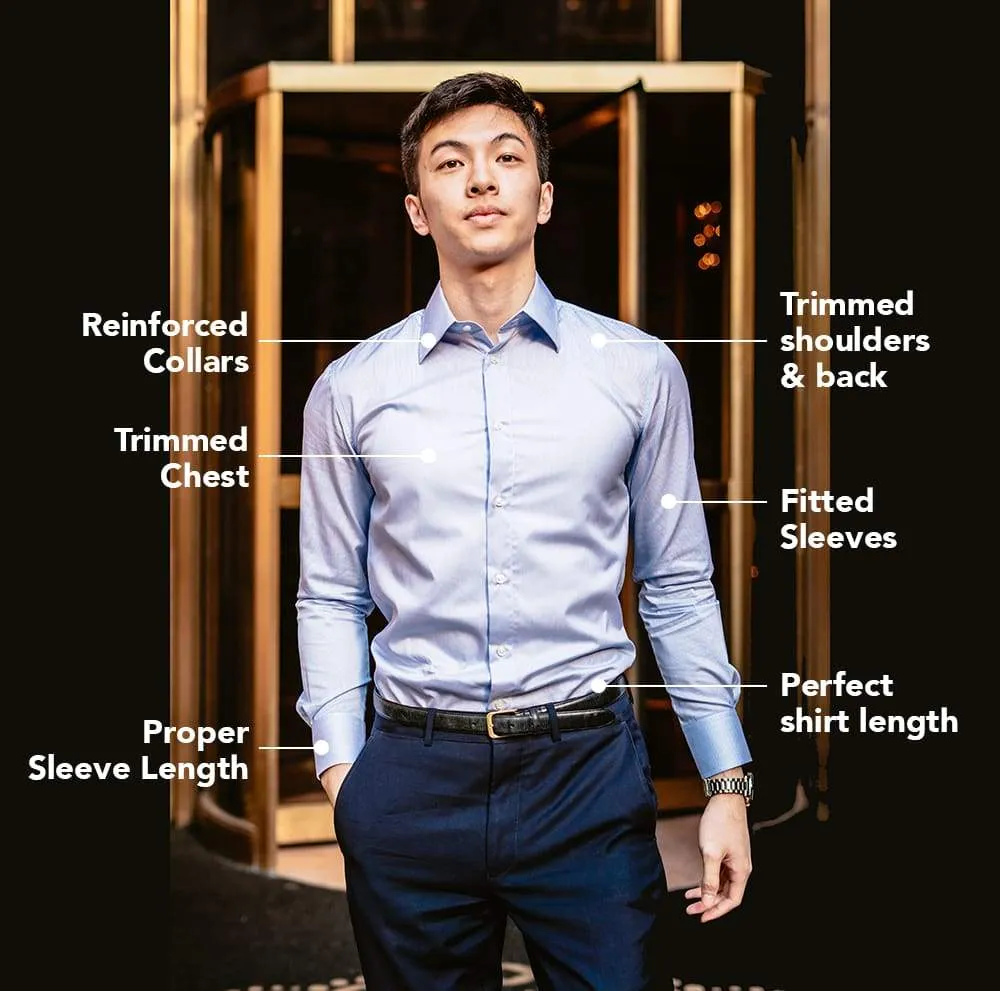Light Blue Linen Short Sleeve Shirt | The Lantern