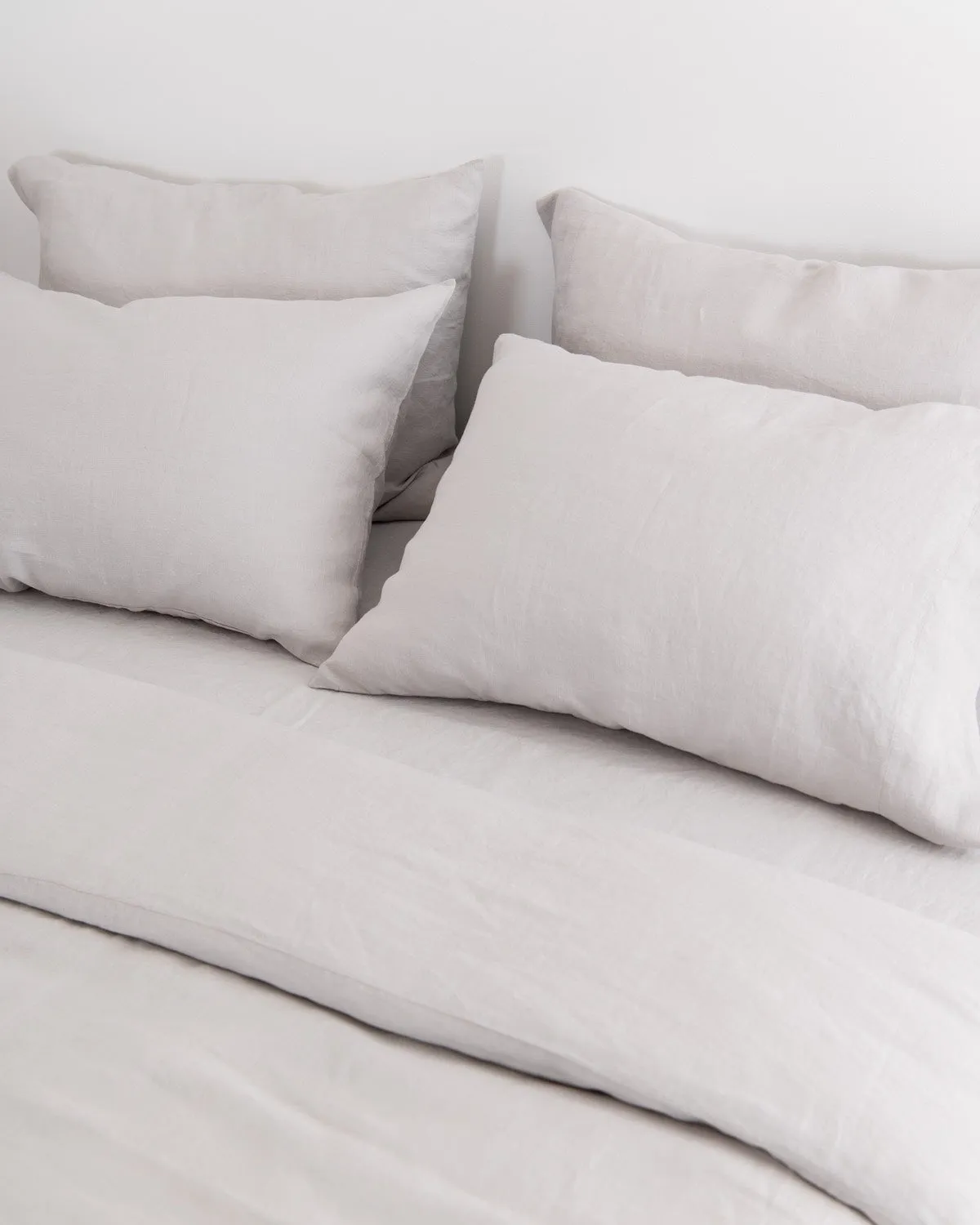 Light grey linen Duvet cover