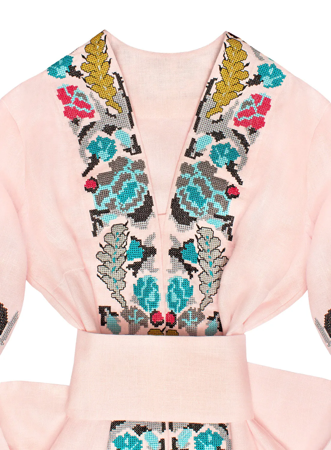 Light pink Boho style Kaftan