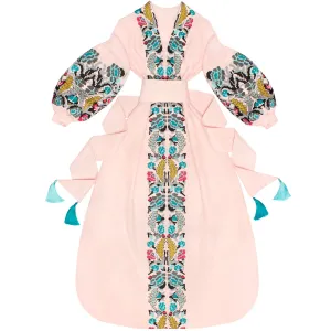 Light pink Boho style Kaftan
