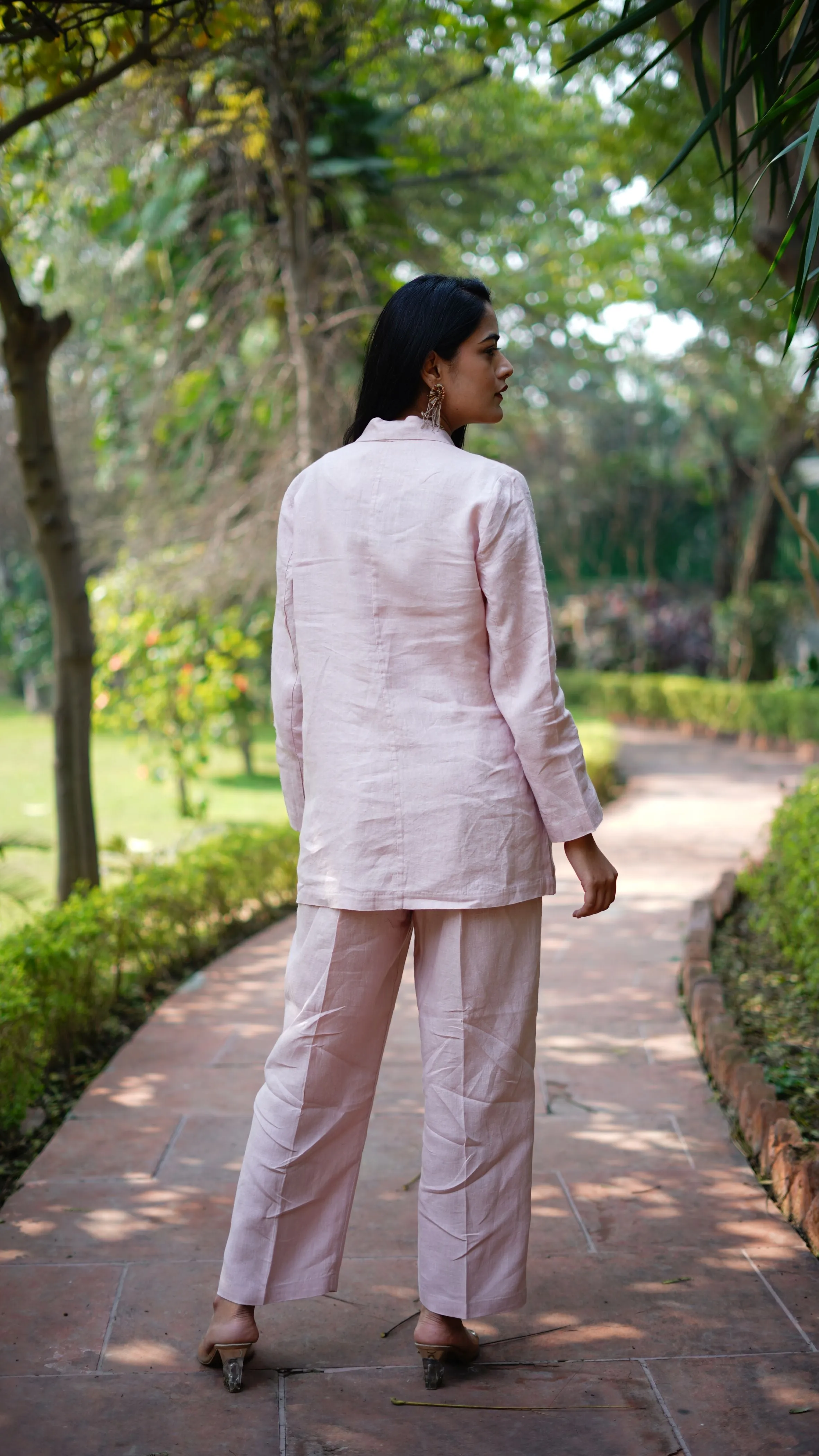 LIGHT PINK SOLID PANTS