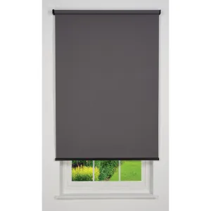 Linen Avenue Cordless Sierra Light Filtering Roller Shade (Arrives 1/4" Narrower) Linen Avenue Blind Size: 36"W x 78"L Finish: Dark Gray