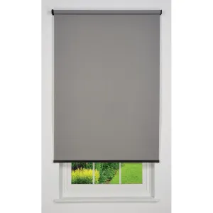Linen Avenue Cordless Sierra Light Filtering Roller Shade (Arrives 1/4" Narrower) Linen Avenue Blind Size: 43"W x 66"L Finish: Light Gray