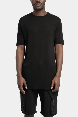 Linen mix T-Shirt, Black