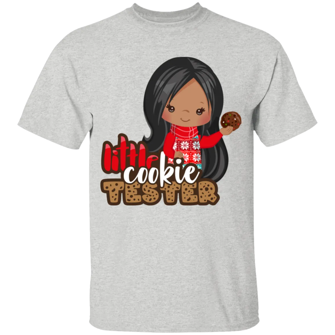 Little Cookie Tester Girl  Cotton T-Shirt