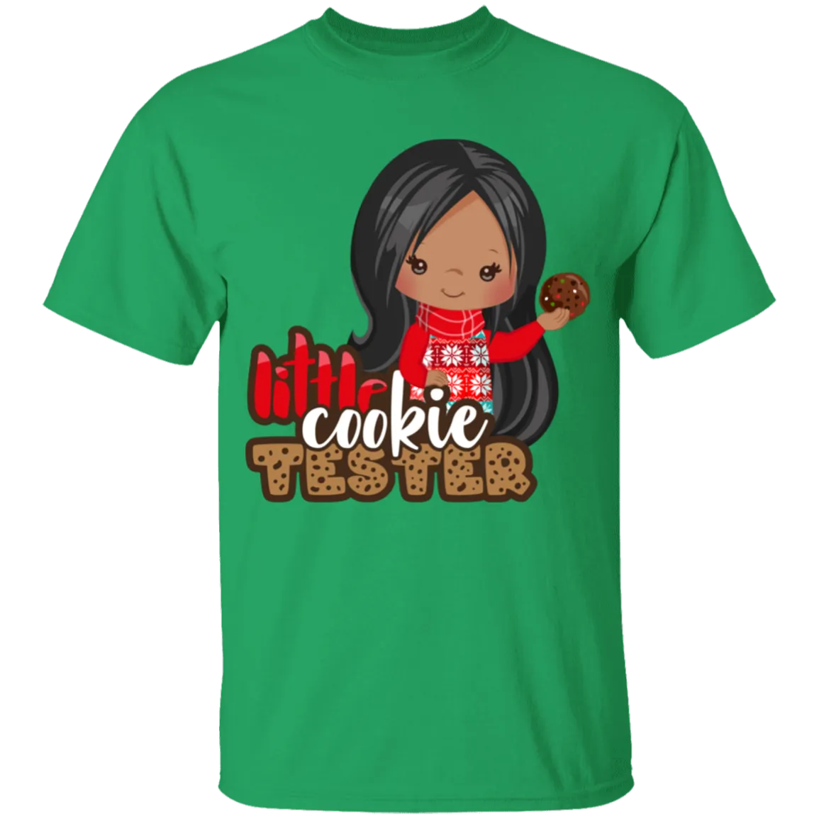 Little Cookie Tester Girl  Cotton T-Shirt