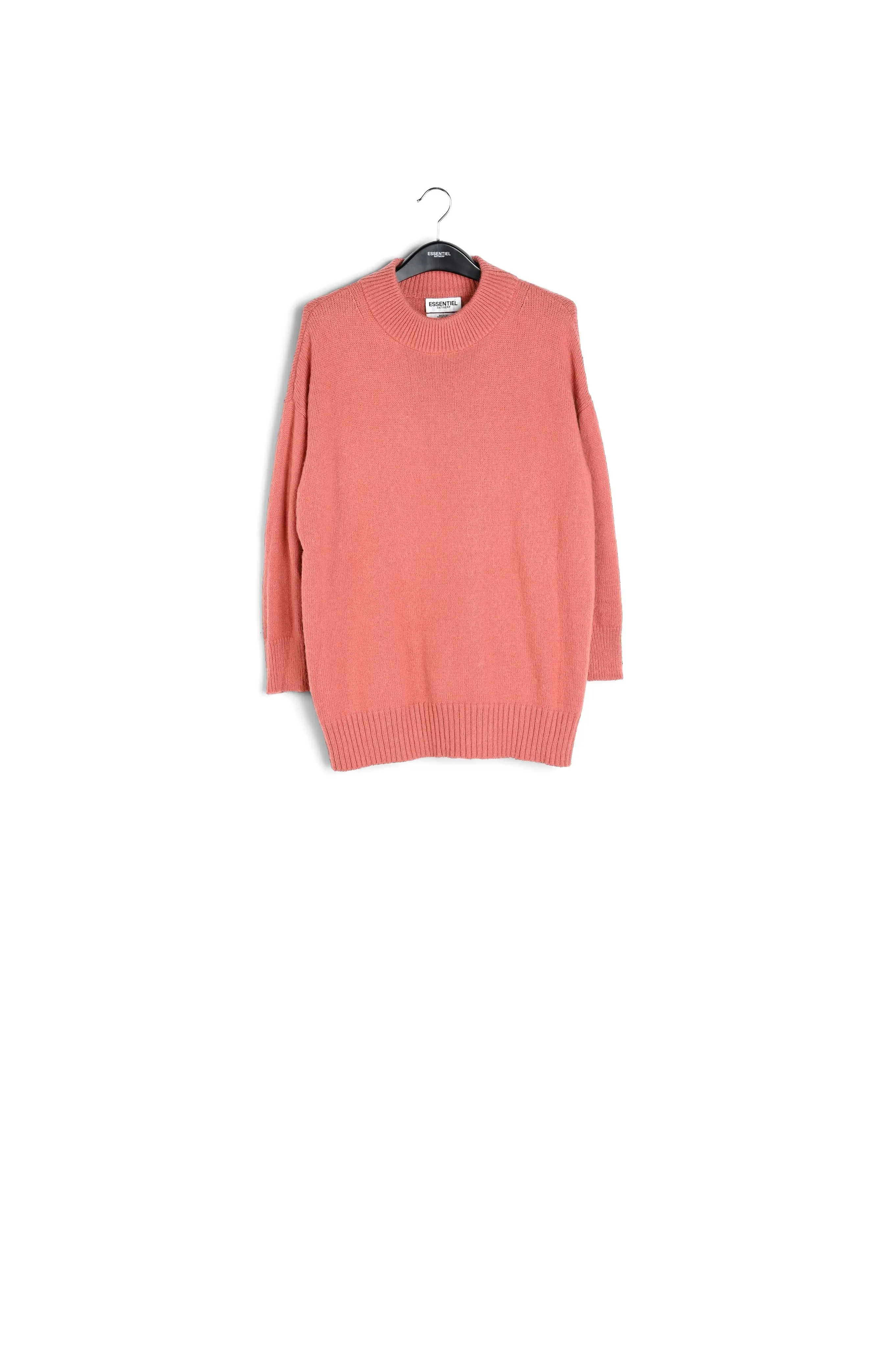 Long loose-fit lime pink sweater