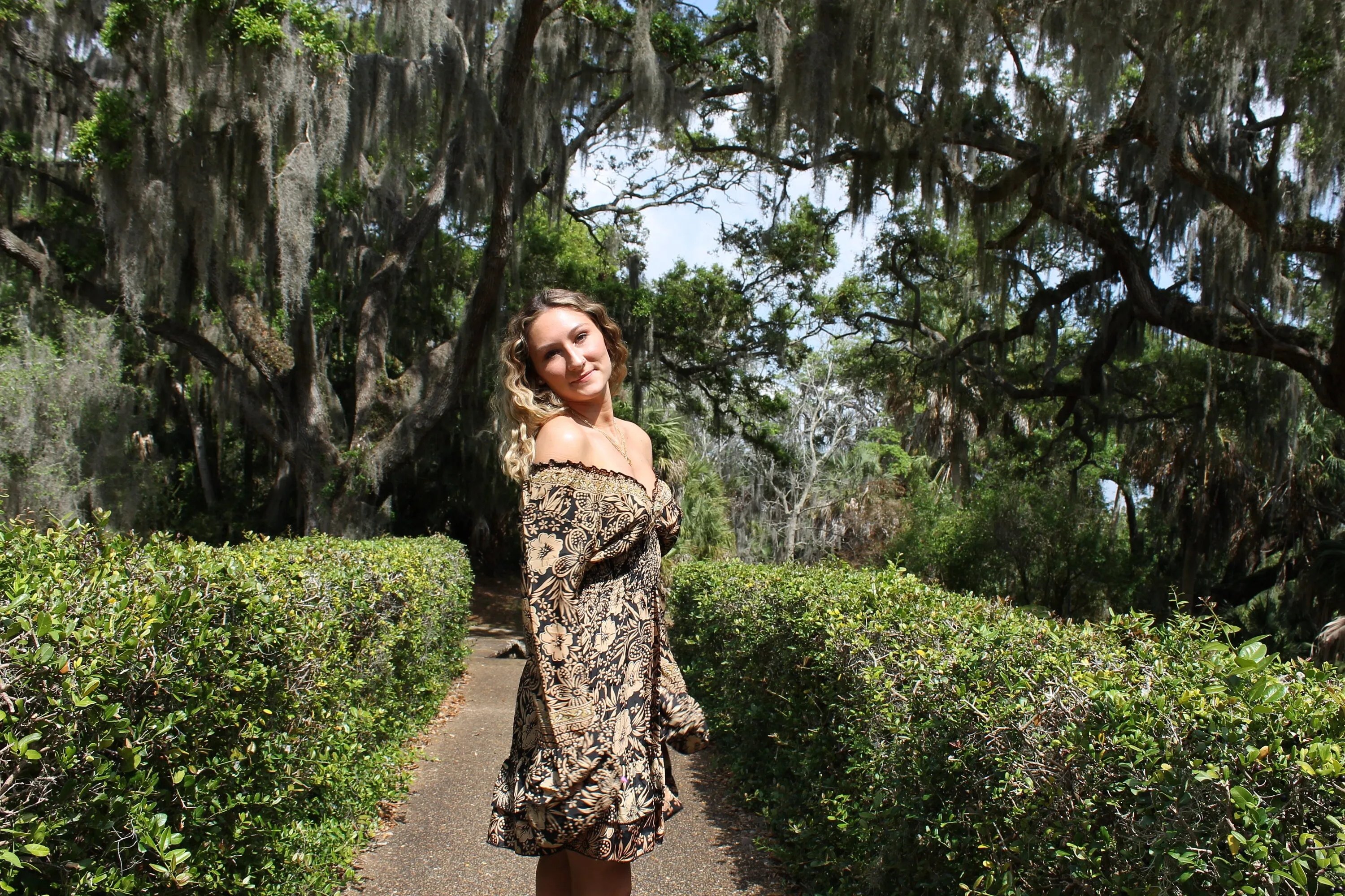 Long Sleeve Boho Short Dress