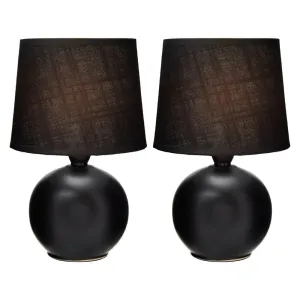 Louis Ceramic Modern Table Lamp - Set Of 2
