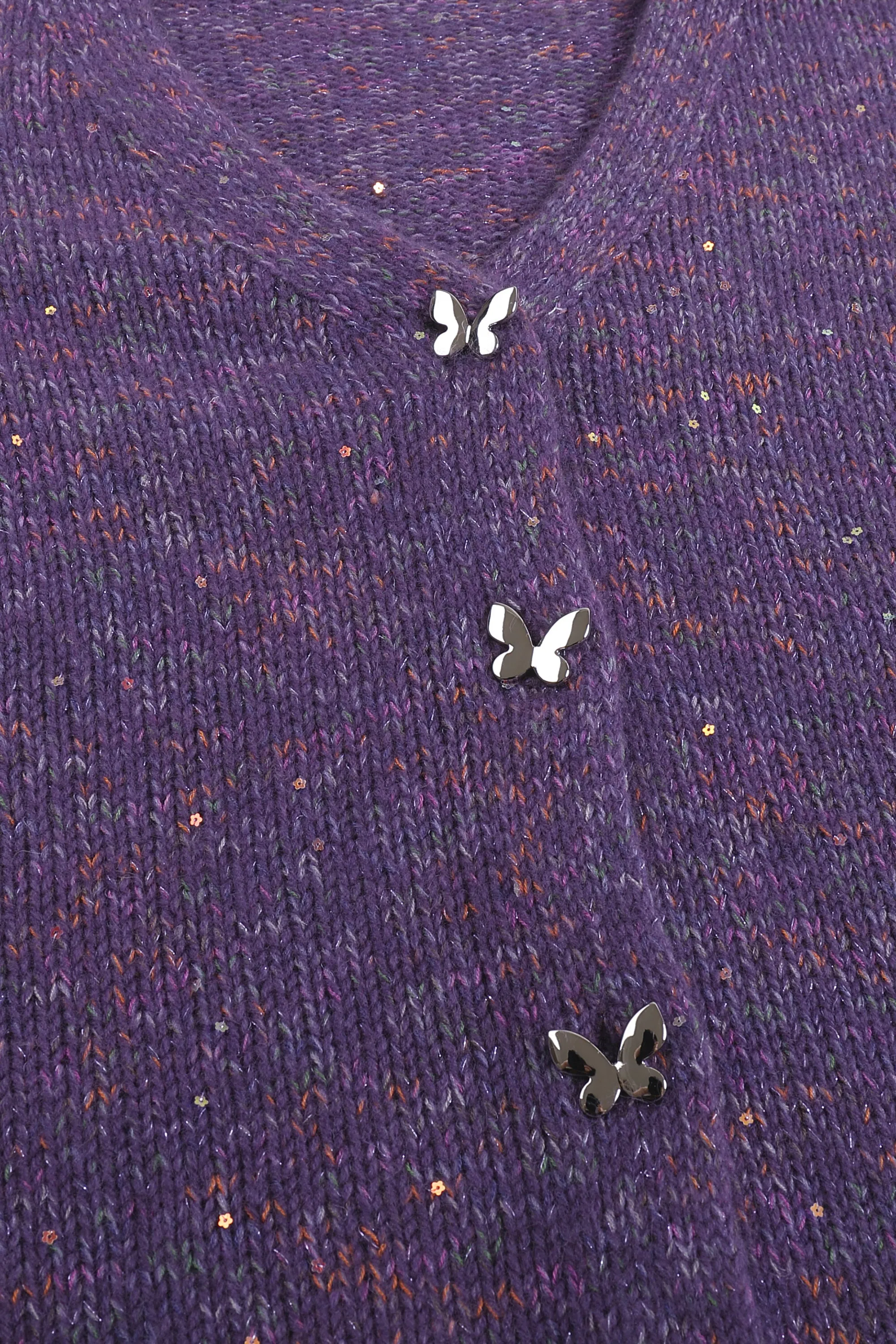 Love Sparks Wool And Raccoon Yarn Cardigan