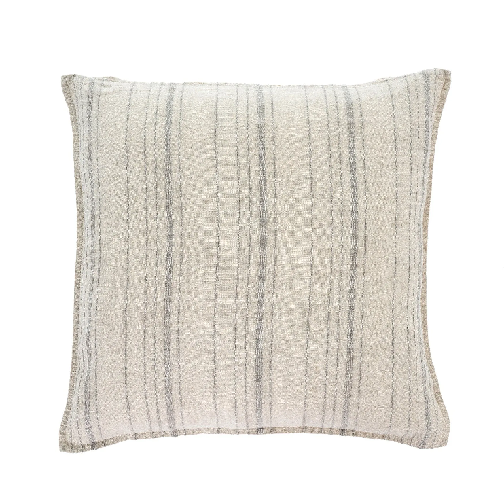 Luca Linen Pillow -Light Grey Stripe