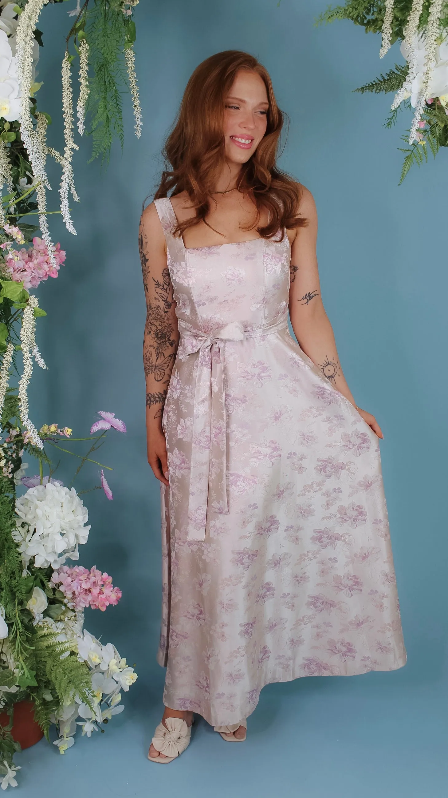 Lucy Light Pink Midi Dress