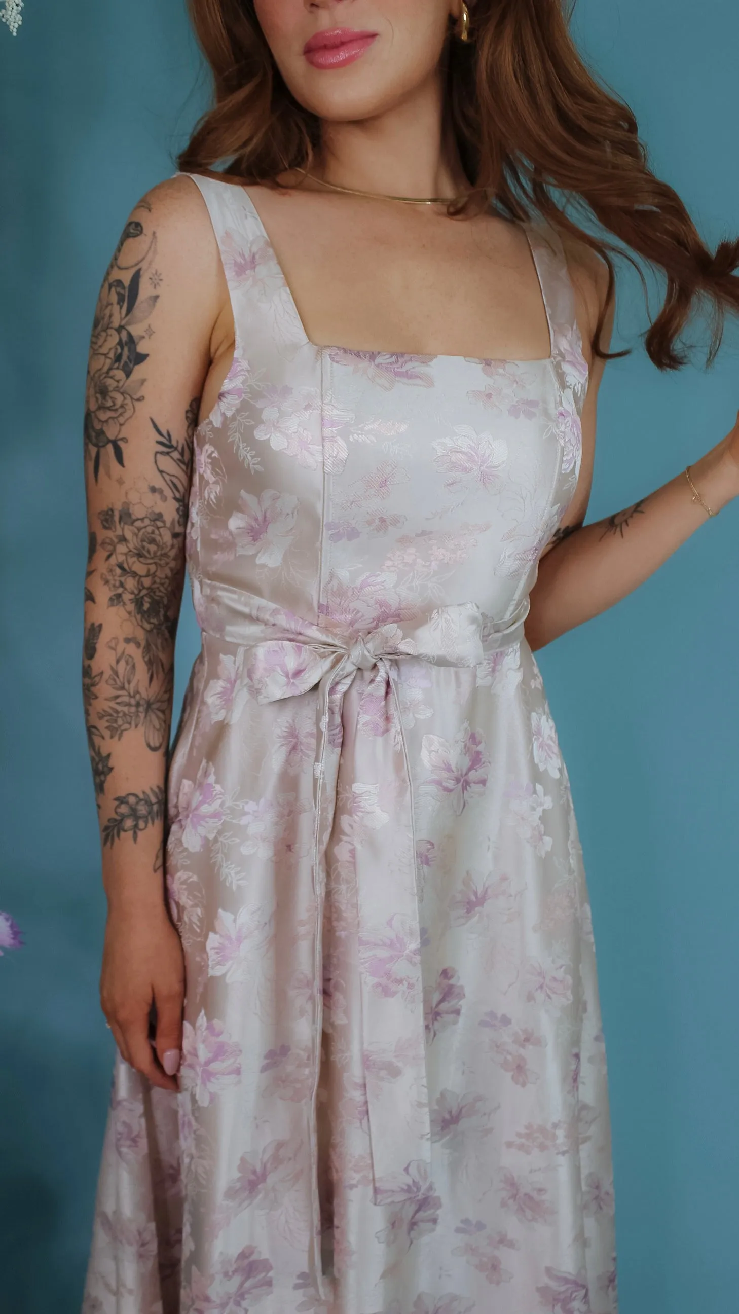 Lucy Light Pink Midi Dress
