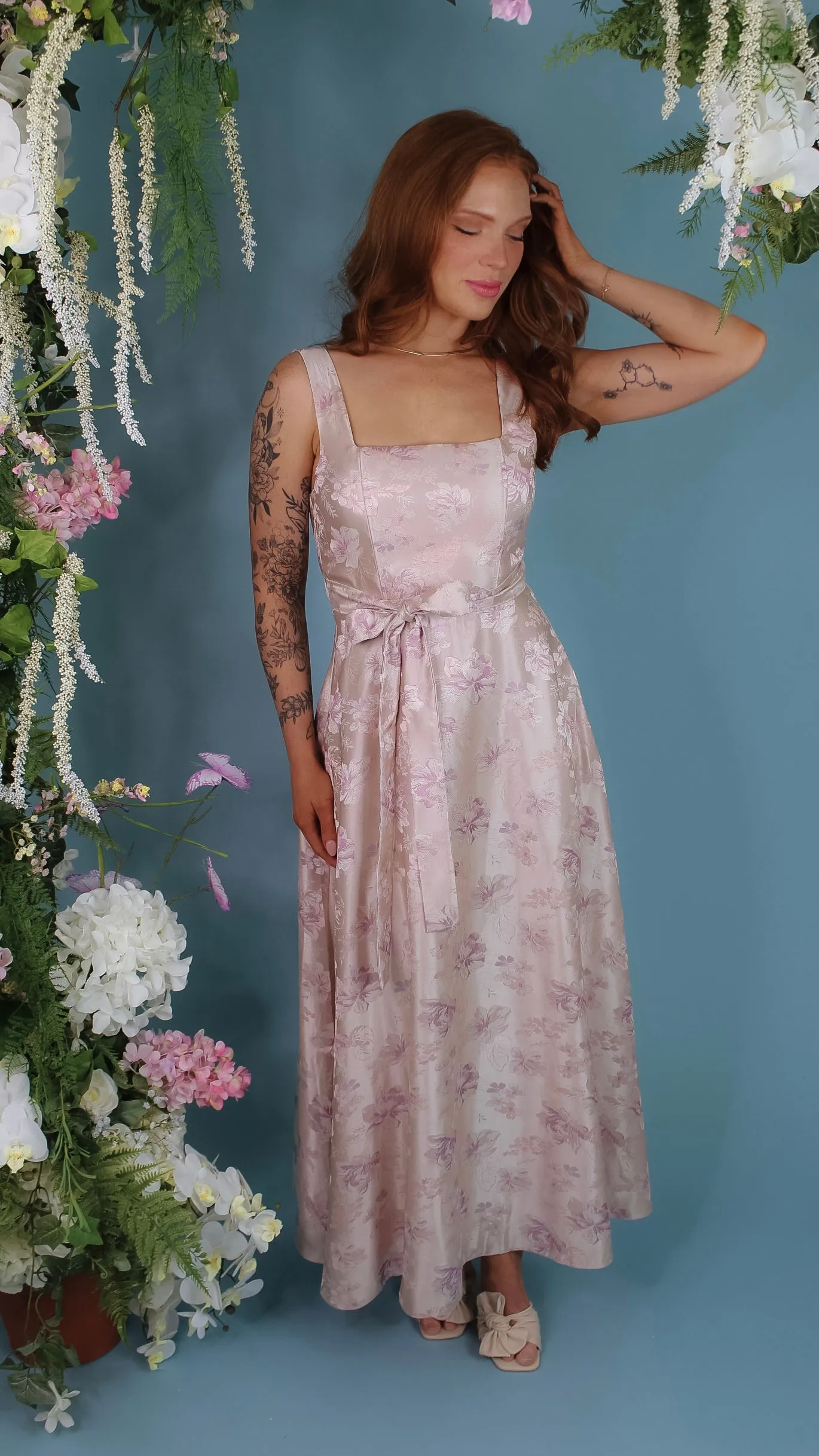 Lucy Light Pink Midi Dress