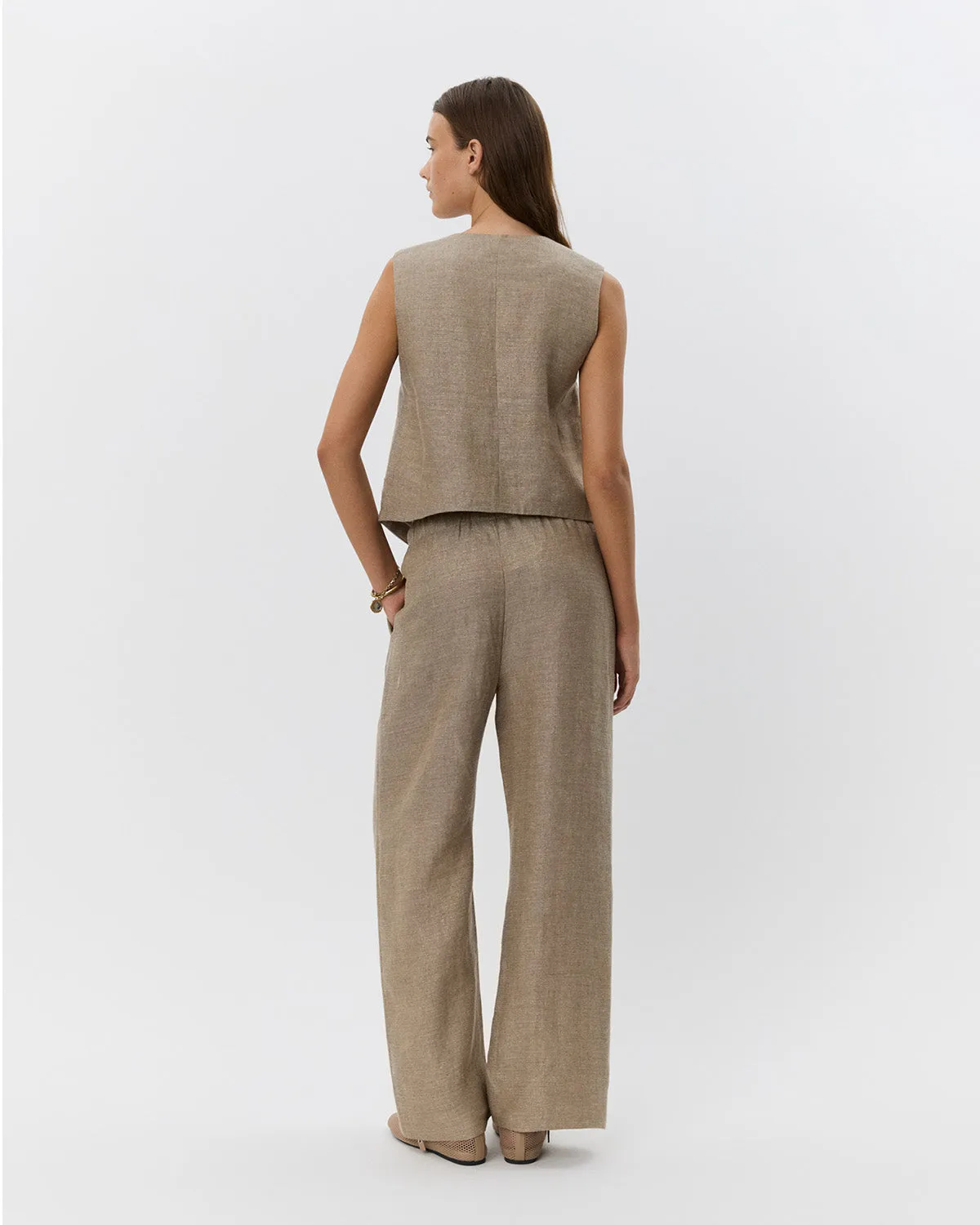 LUNETSW TROUSERS - Light brown