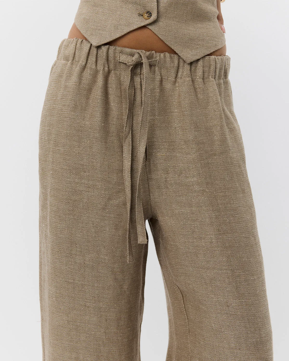 LUNETSW TROUSERS - Light brown