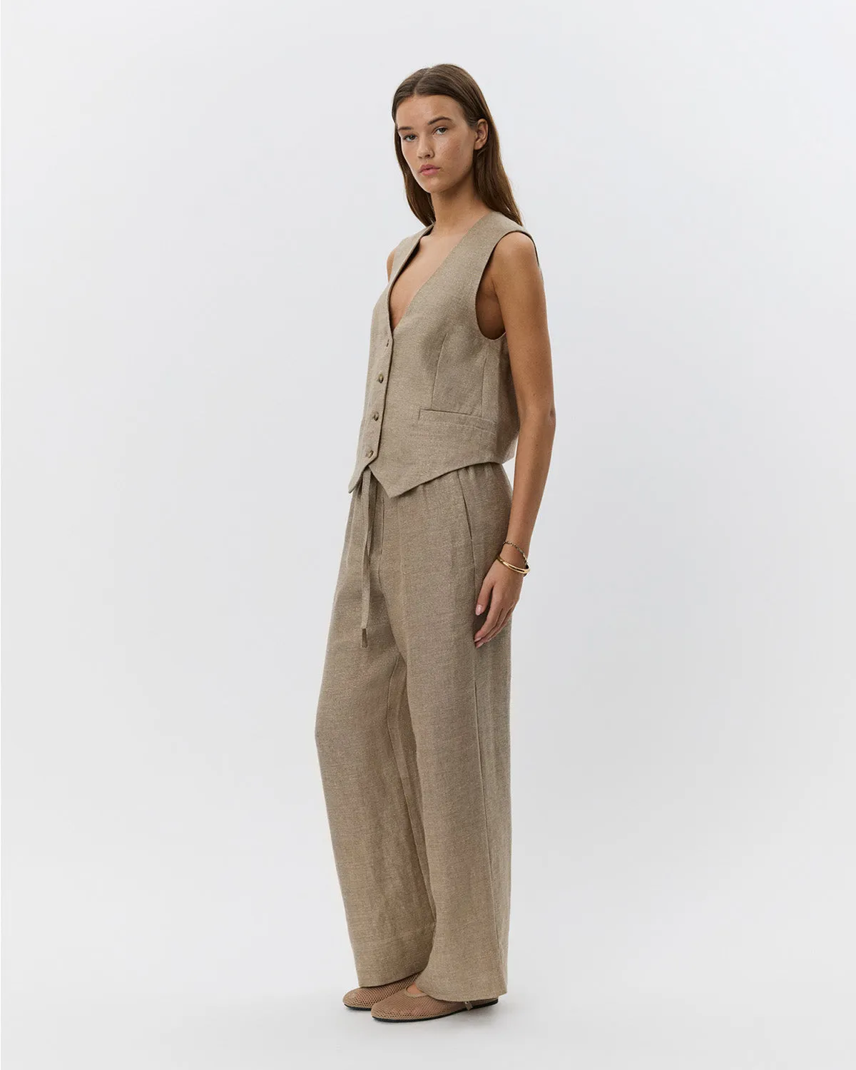 LUNETSW TROUSERS - Light brown