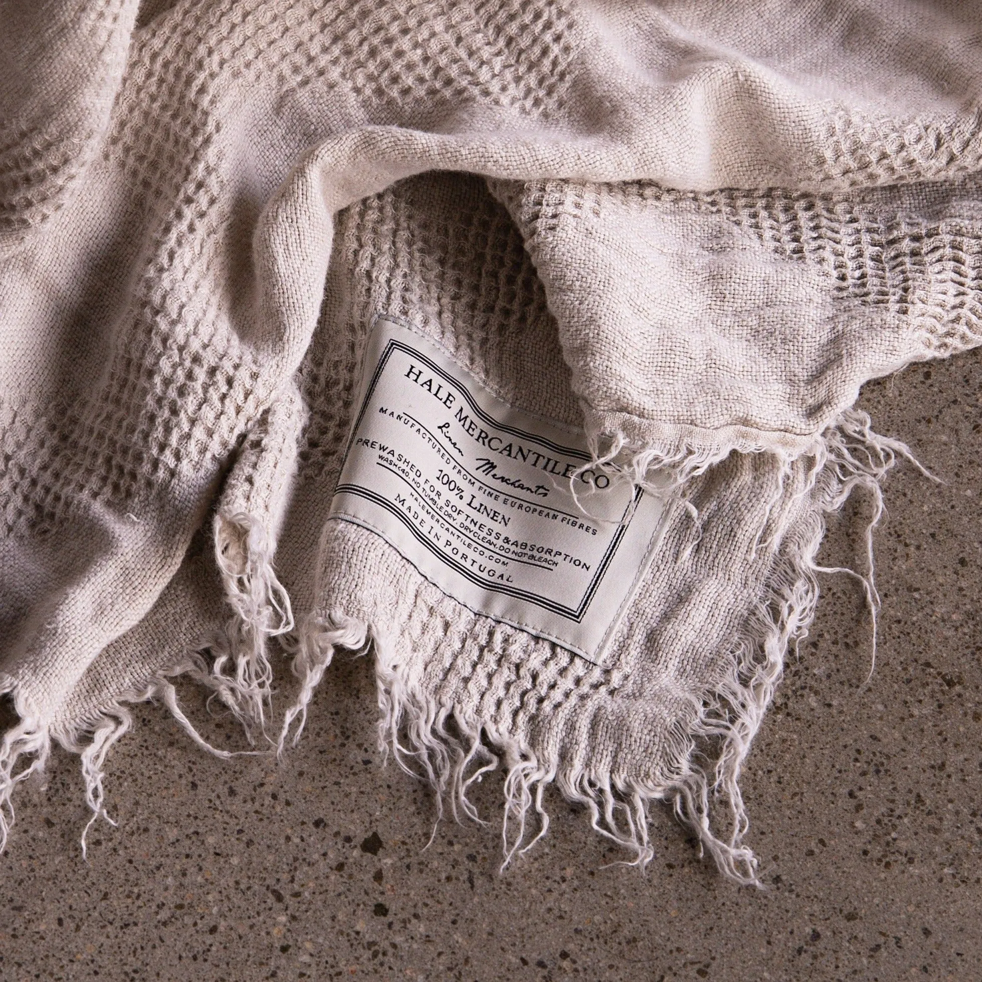 Luxury Linen Bedspread | Light Sand