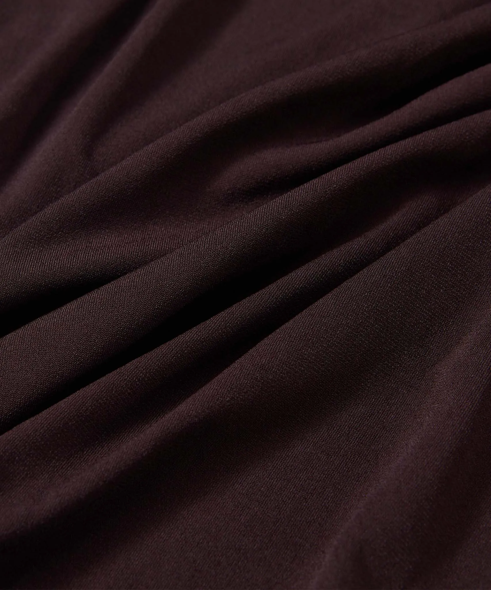Mahogany Brown Sleeveless Jersey Cardigan