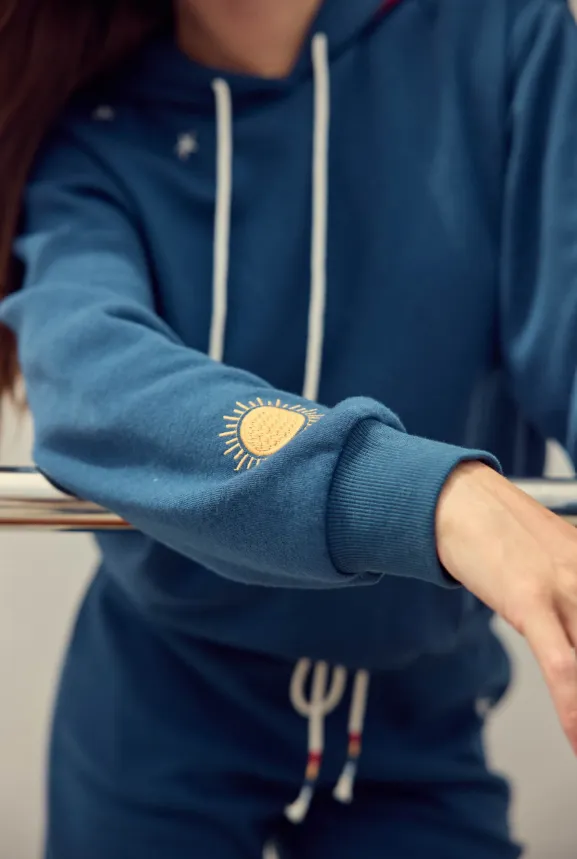 Maritime Lounge Embroidered Hoodie