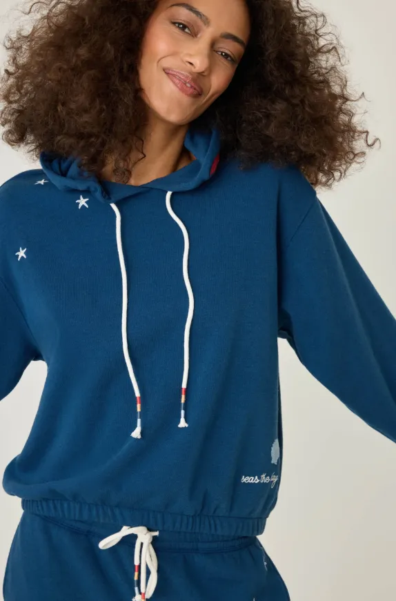 Maritime Lounge Embroidered Hoodie