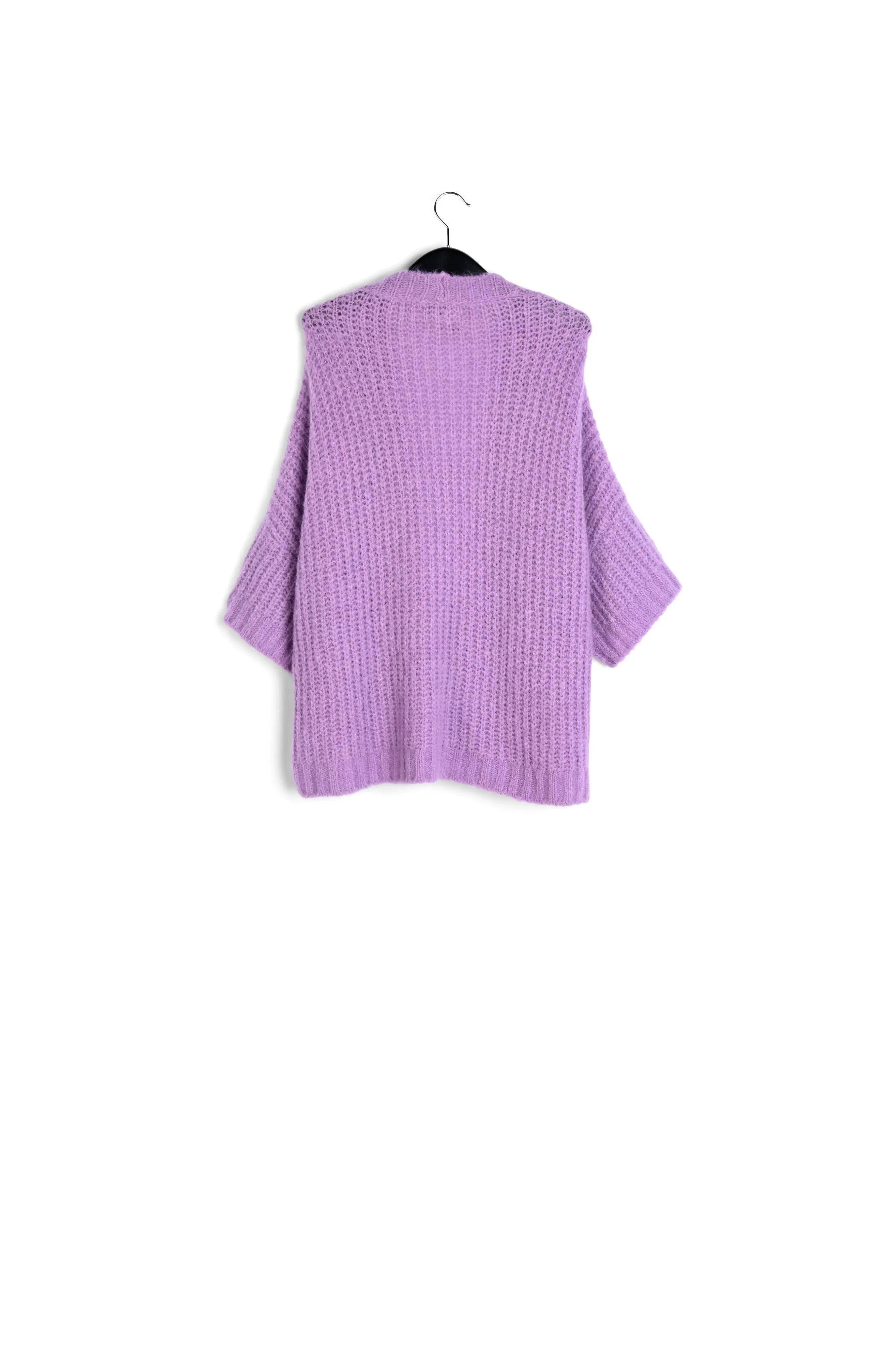 Mauve boxy cut cardigan