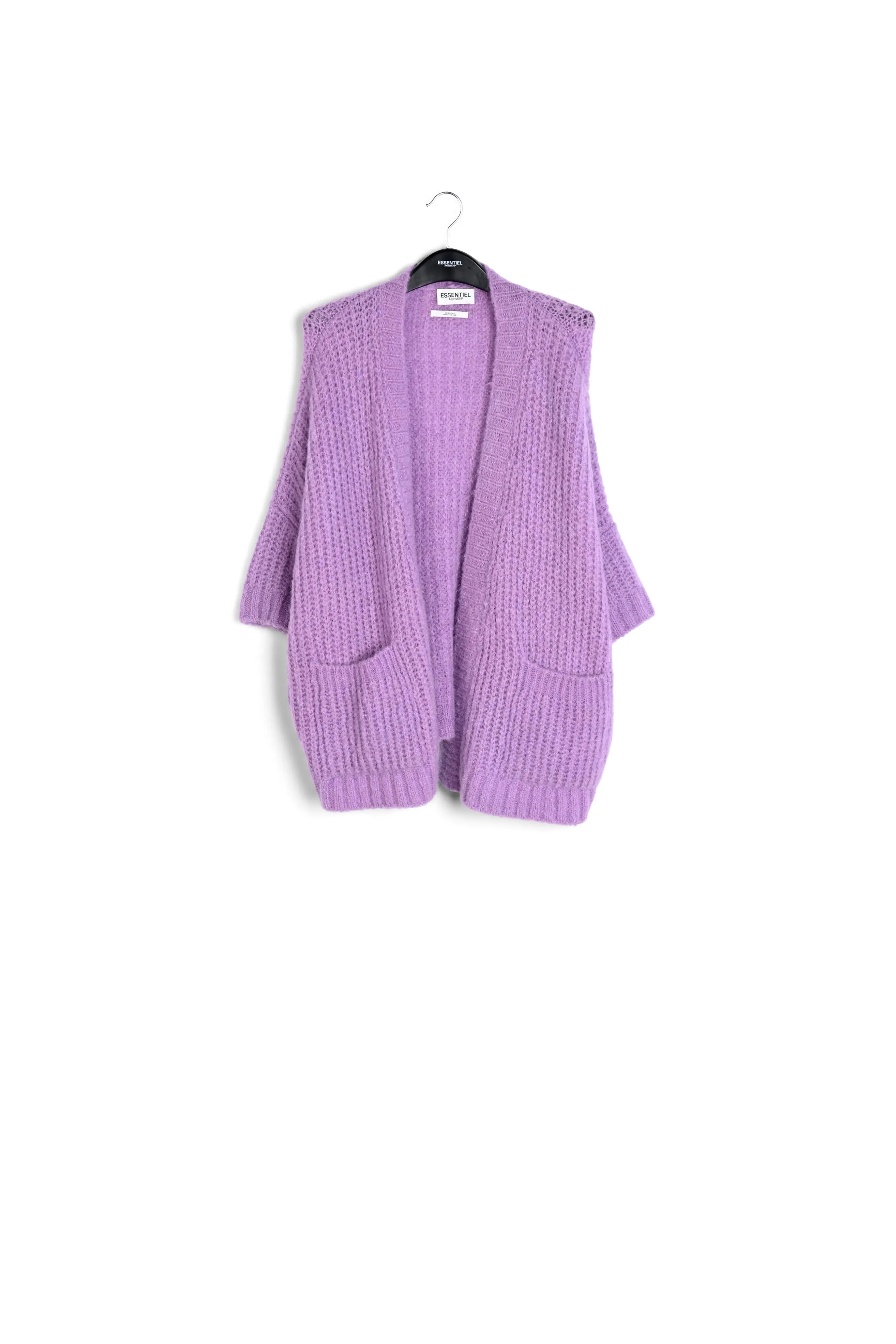 Mauve boxy cut cardigan