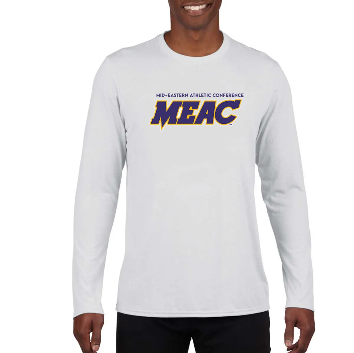 MEAC Drifit White Long Sleeve Tees