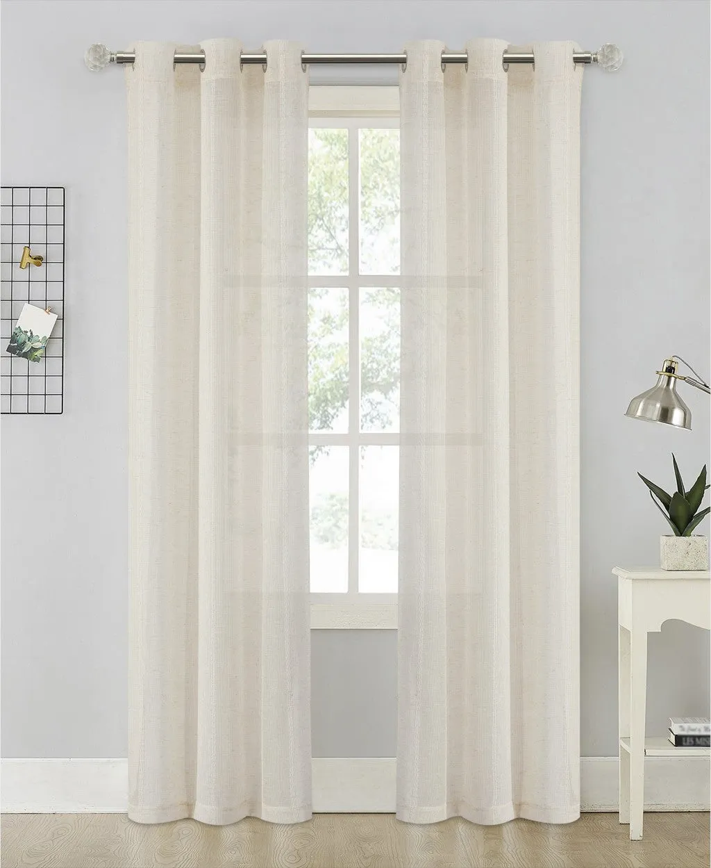 Megan Grommet 76" x 84" Panel Pair in Linen