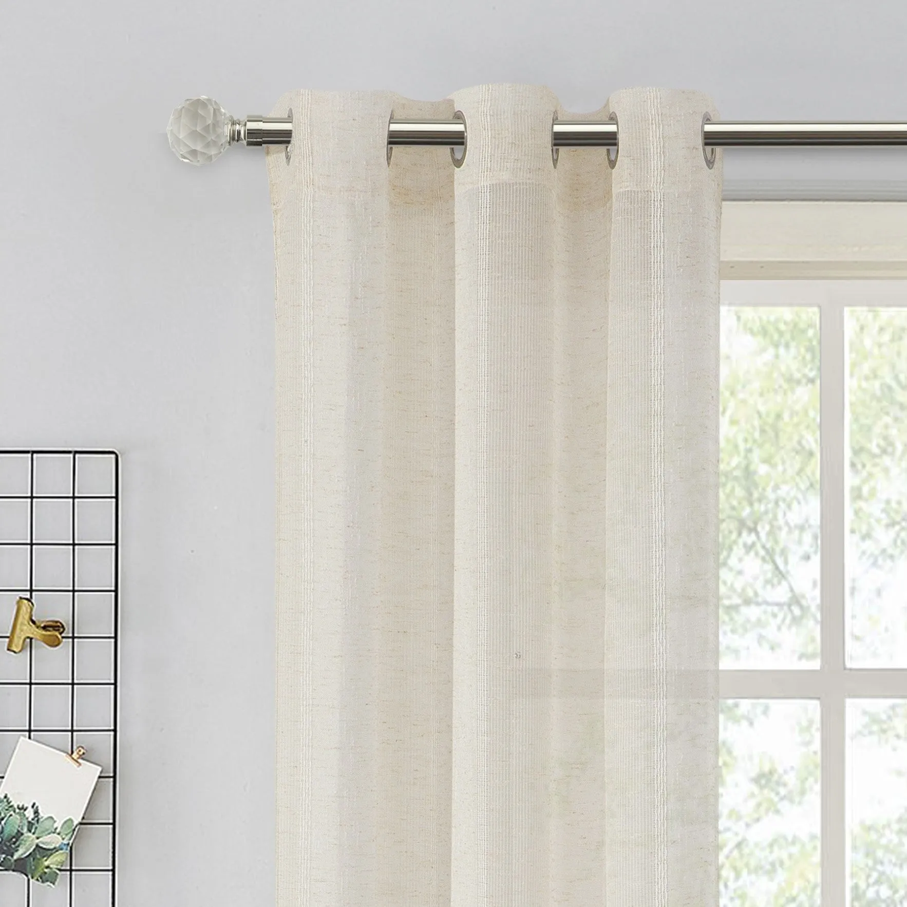 Megan Grommet 76" x 84" Panel Pair in Linen
