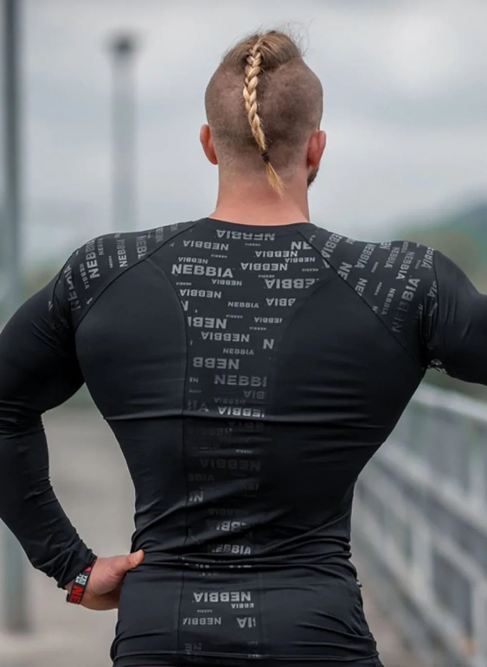 Men Skinny Long Sleeves Fitness Bodybuilding Elasticity Compression Quick dry Tees