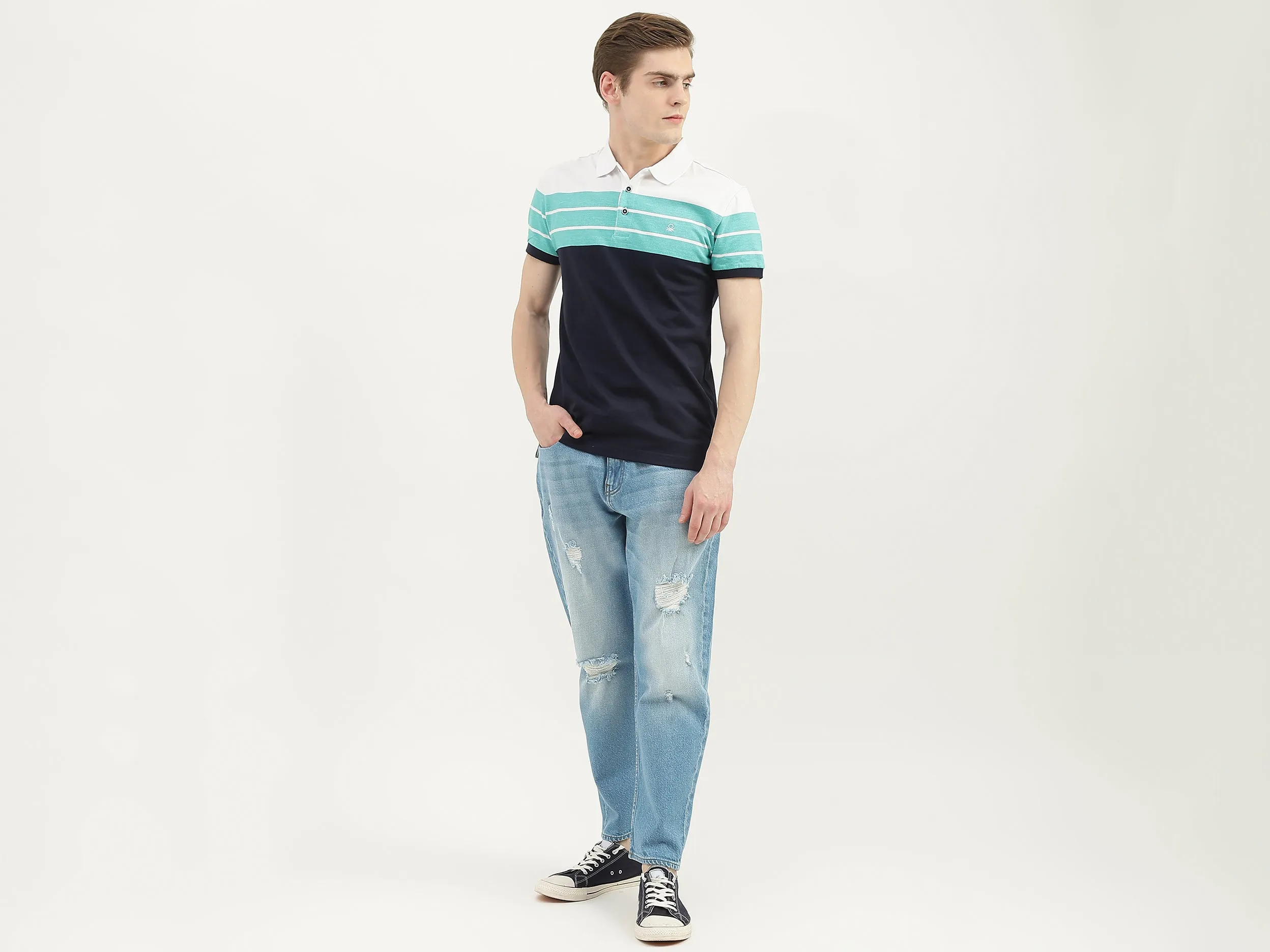 Men Solid Regular Fit Jeans