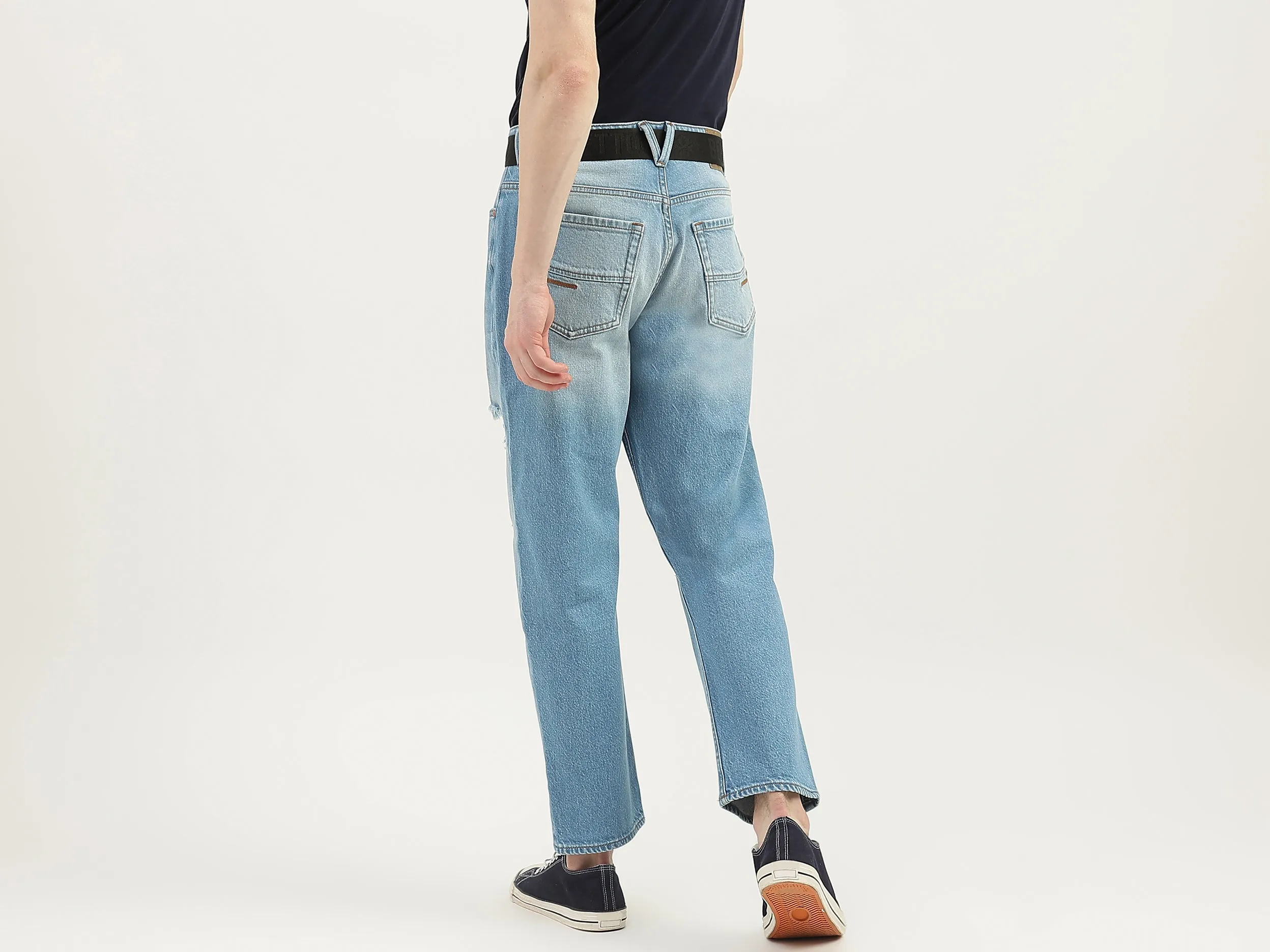 Men Solid Regular Fit Jeans