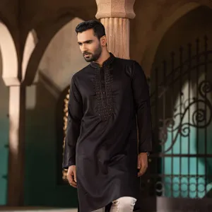 Mens Black Karchupi Panjabi