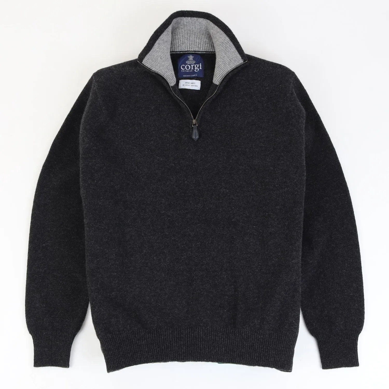 Men's Half Zip Wool Sweater
