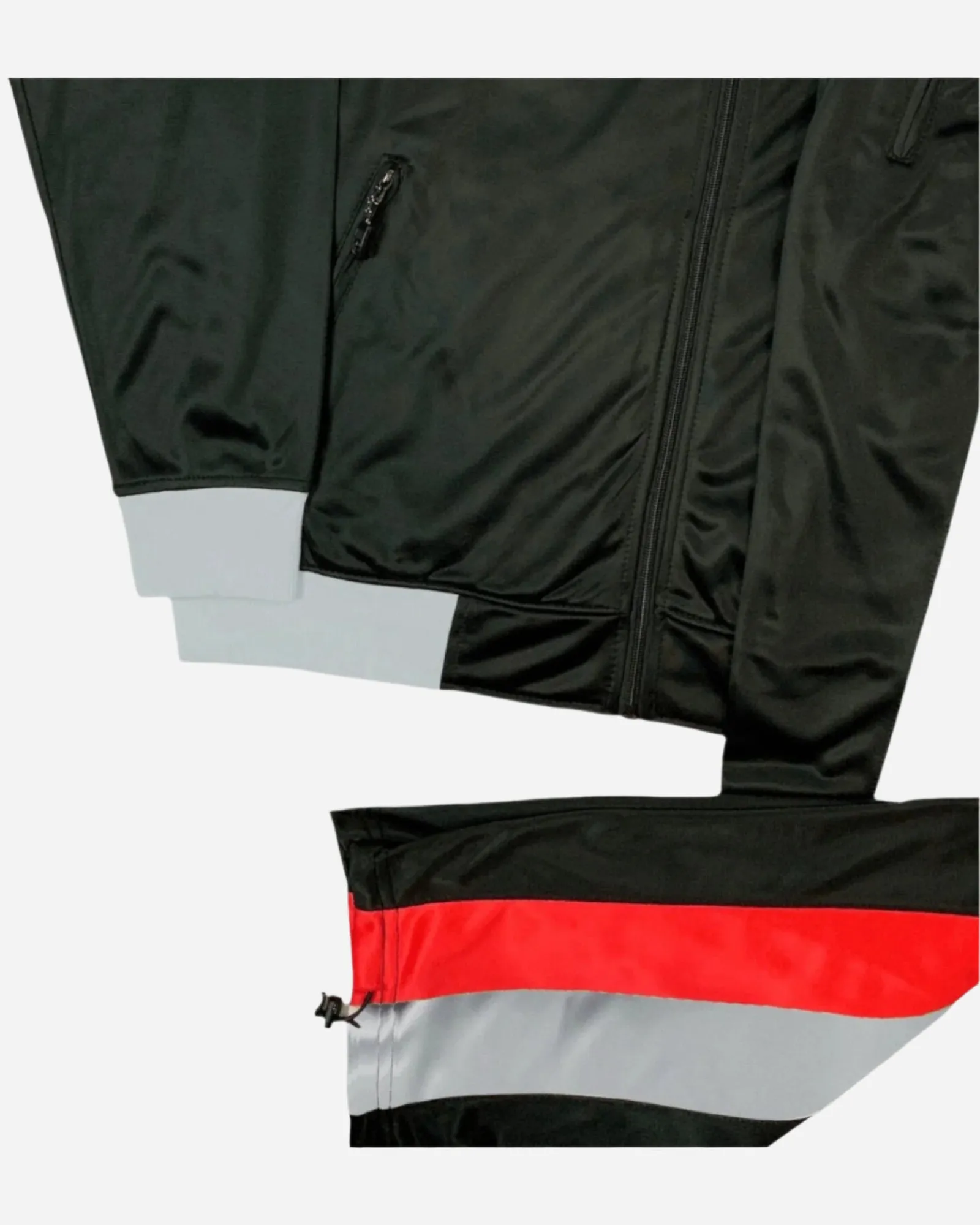Men's Tracksuit Warm-Up 2-piece Retro Style Track Jacket & Pants Matching Set